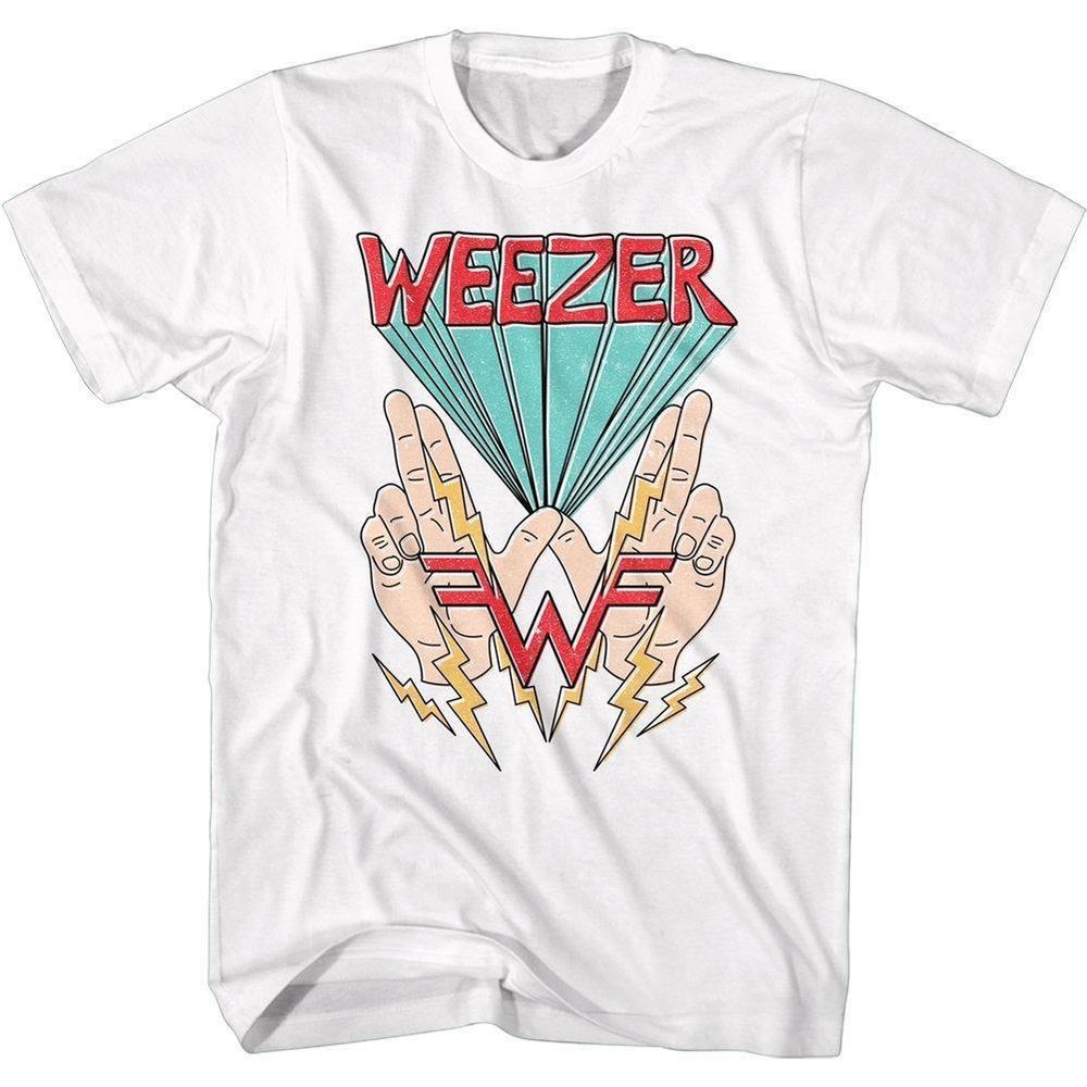 Weezer Hands Logo Rock And Roll Music Shirt